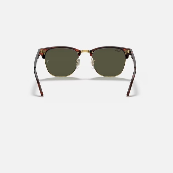 Ray-Ban Clubmaster sunglasses (RB3016). Tortoise on gold frame/green lenses - Picture 10 of 11